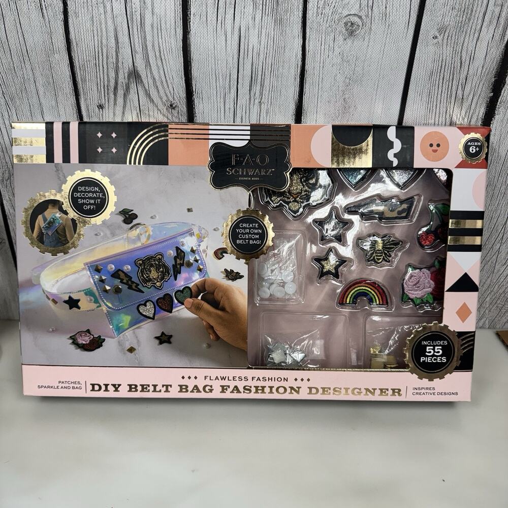 FAO Schwarz DIY Belt Bag Fashion Designer Crafts Girls Design Kit